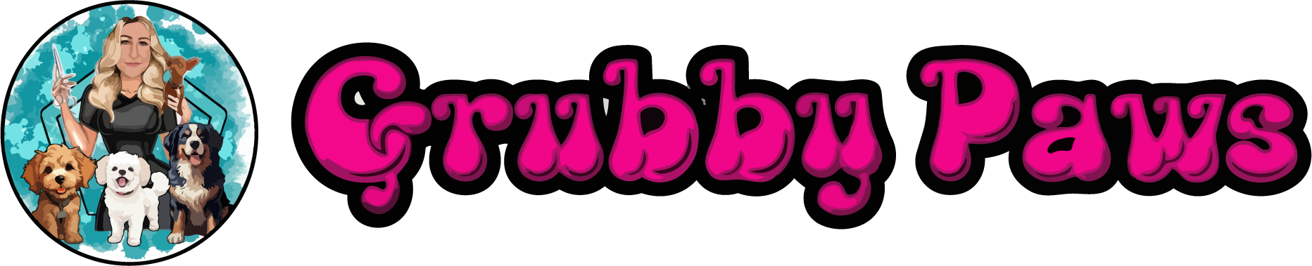 Grubby Paws Mobile Dog Wash & Groomer logo