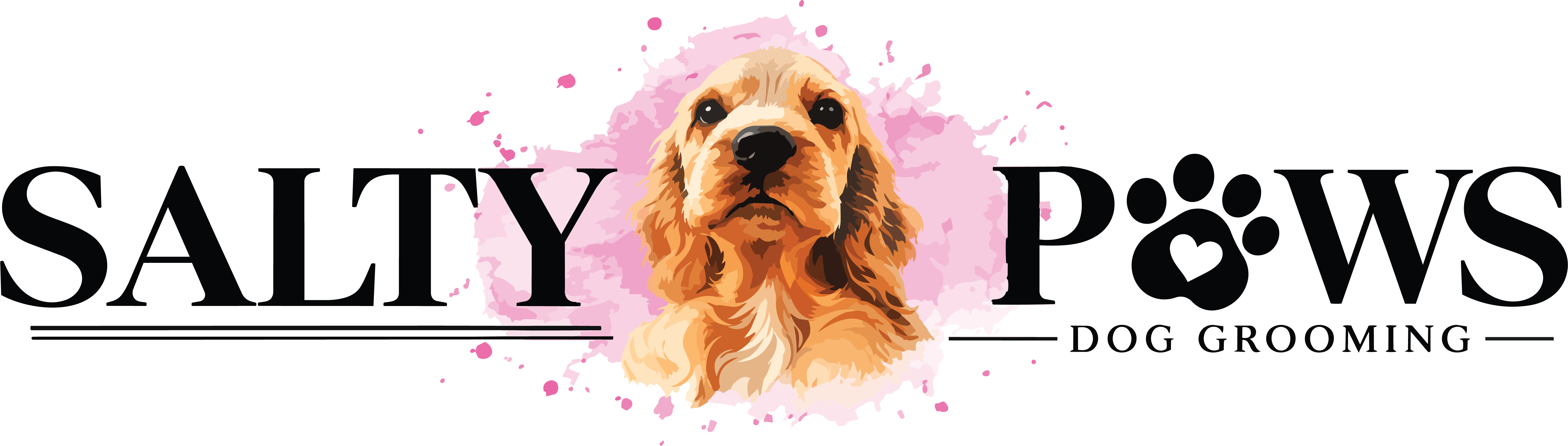 Salty Paws Dog Grooming - Broome logo