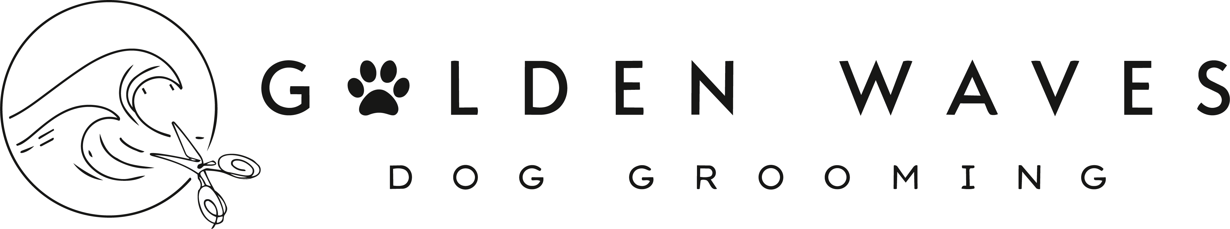 Golden Waves Dog Grooming logo
