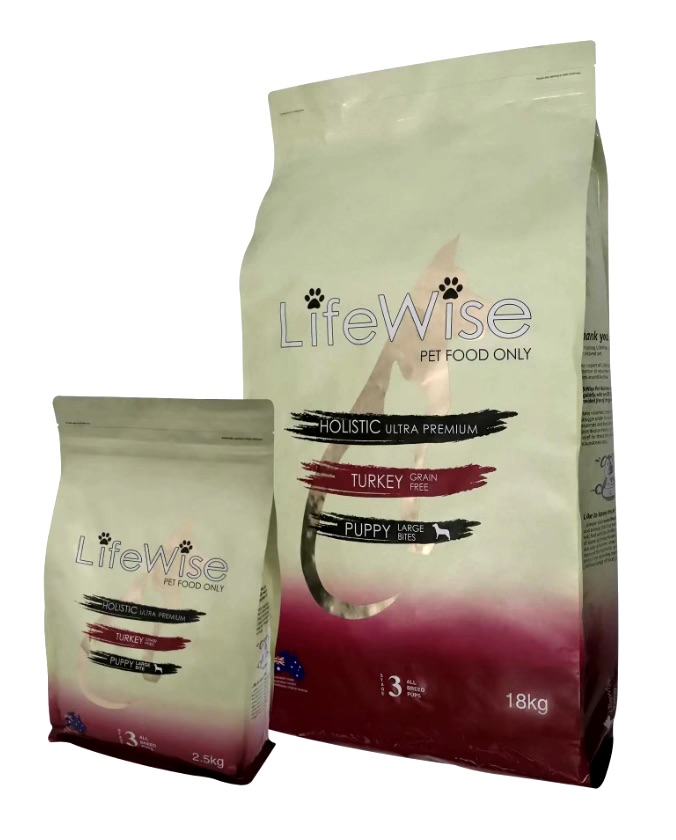 LifeWise Stage 3 Puppy Turkey Dry Dog Food Small Bites 9kg