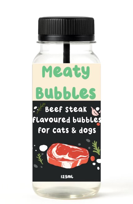Meaty Bubbles: Beef Steak Bubbles (150ml)