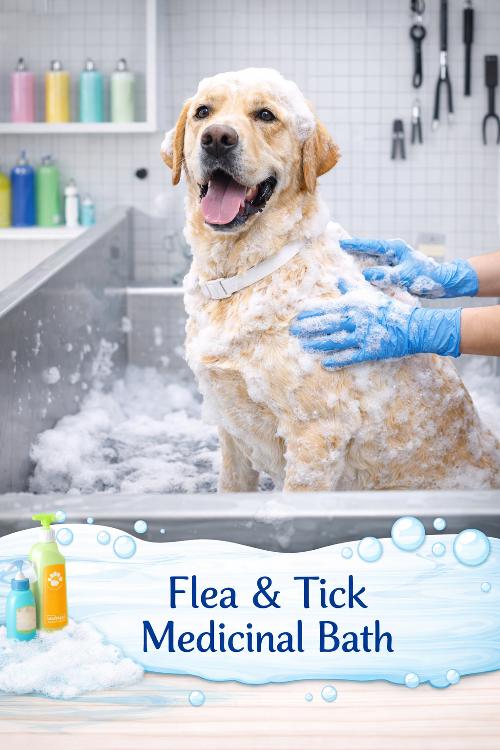Flea & Tick Medicinal Bath: XL